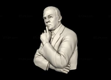Portrait (Muslim Magomayev, PRT_0090) 3D models for cnc